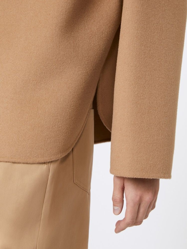 MAX MARA STUDIO Oversized Chest-Pocket Jacket for Women