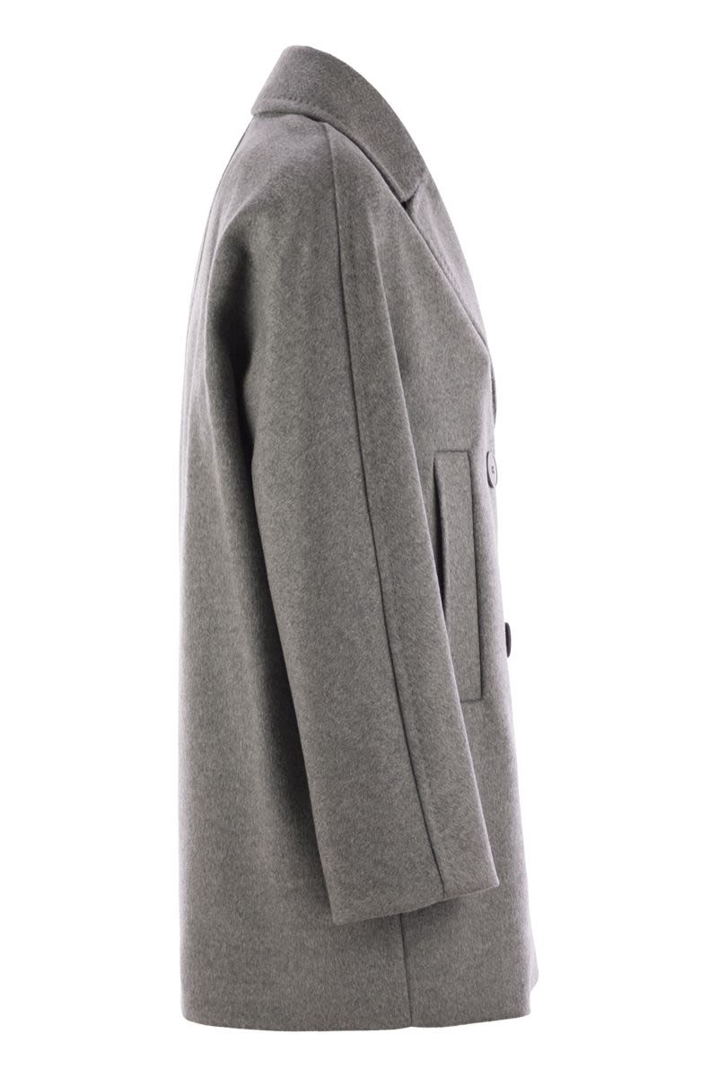 MAX MARA Double-Breasted Virgin Wool Caban Coat for Women