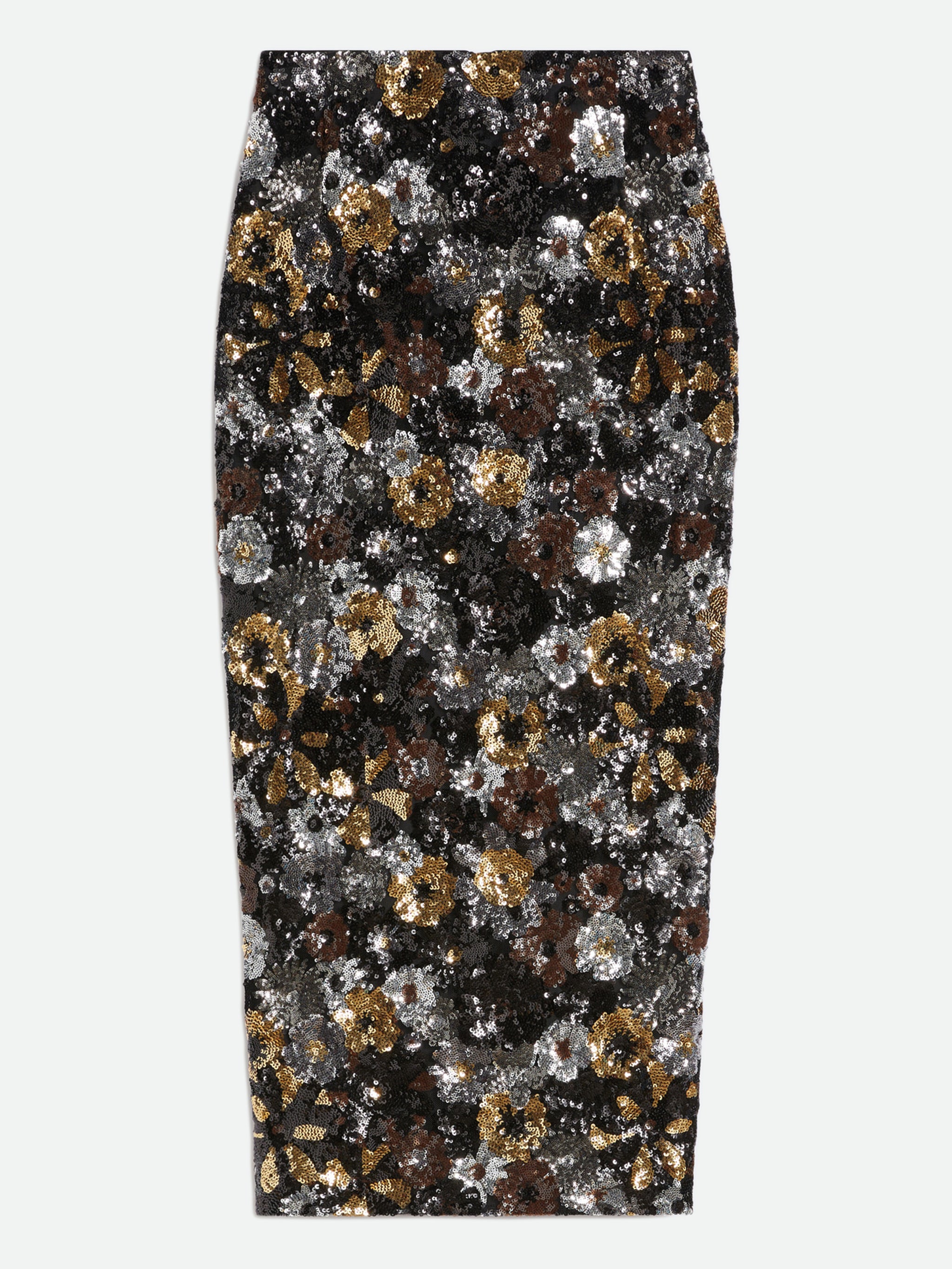 MAX MARA STUDIO Fitted Tulle and Sequin Pencil Skirt - Size 40