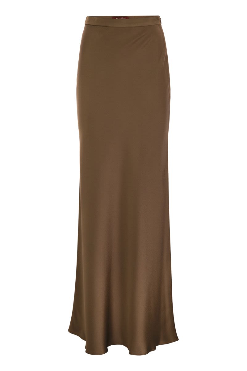 MAX MARA Flowing Skirt in Envers Satin - Regular Waist