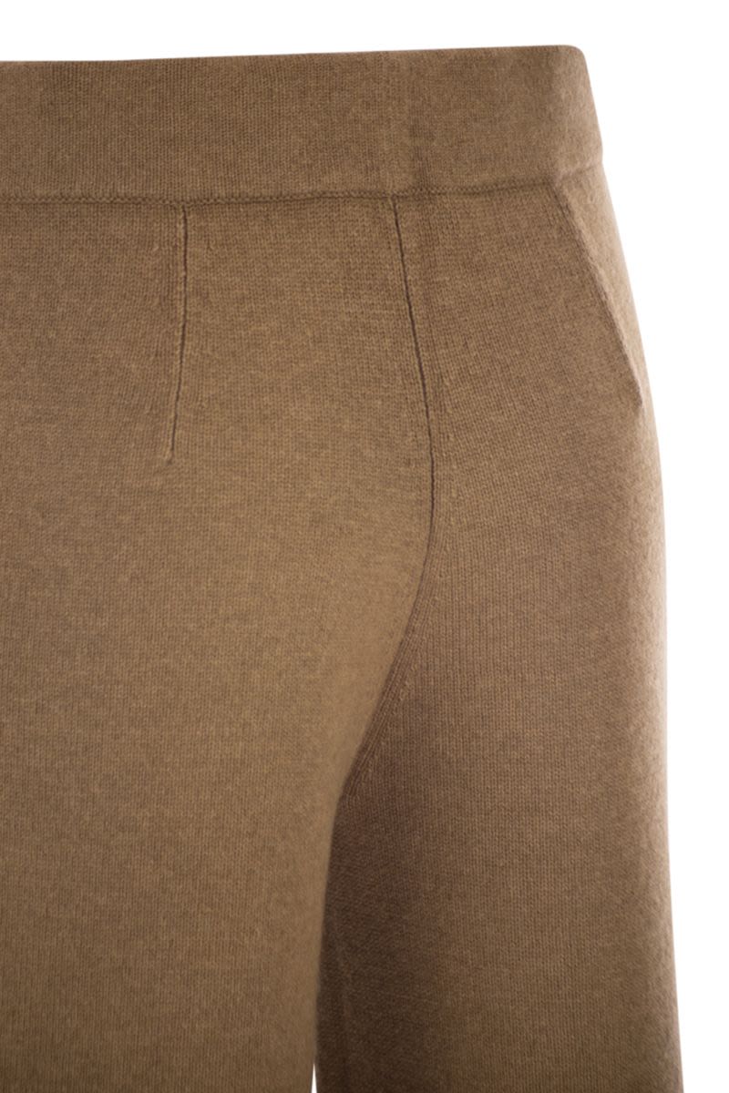 MAX MARA Wide Leg Wool and Cashmere Trousers