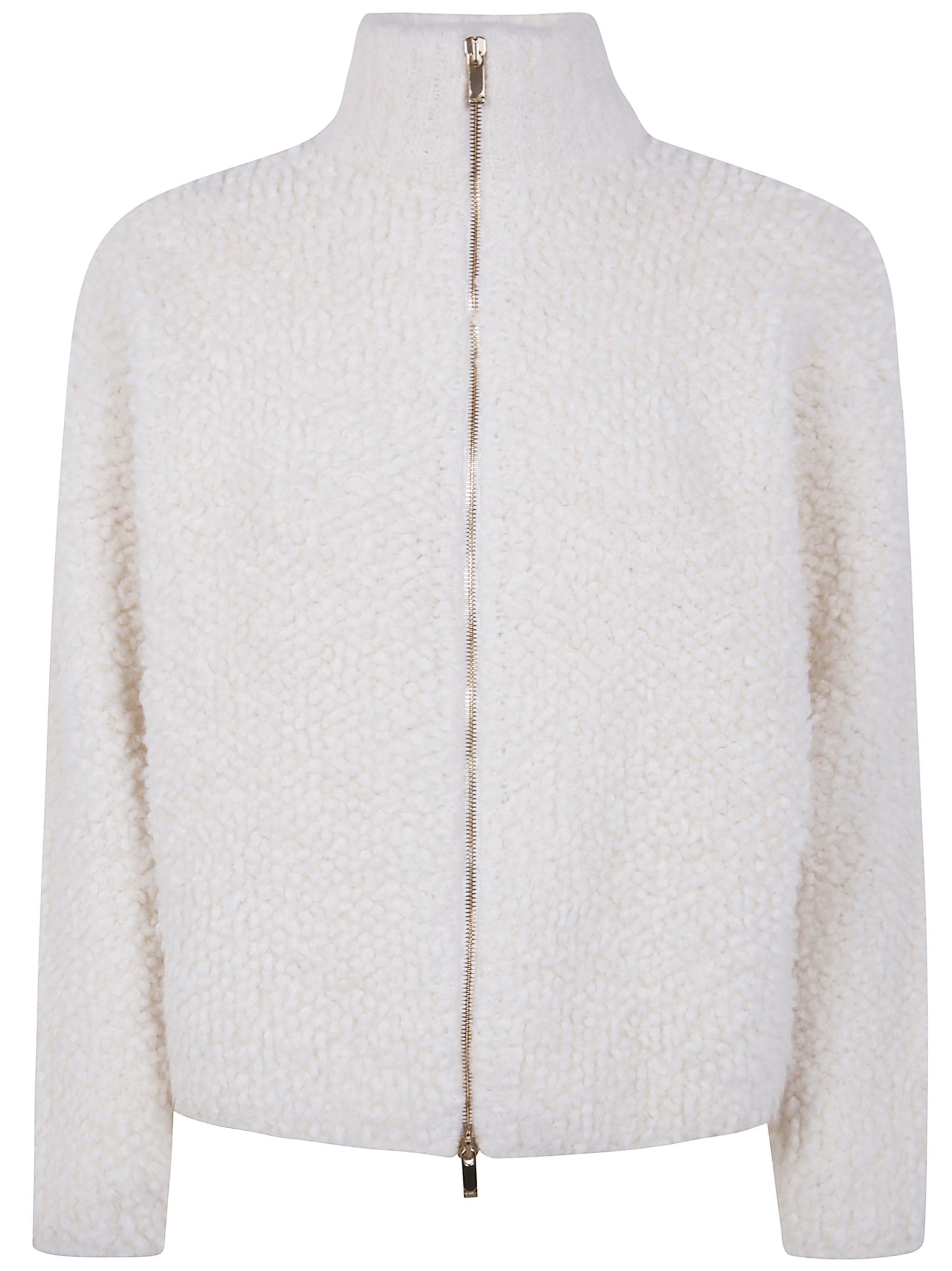MAX MARA STUDIO Women's Turtleneck Front Zip Cardigan Size S