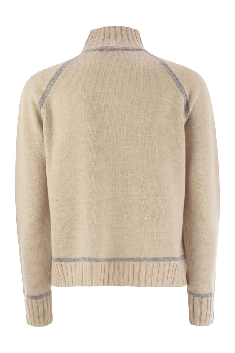 MAX MARA Wool and Cashmere Turtleneck Sweater