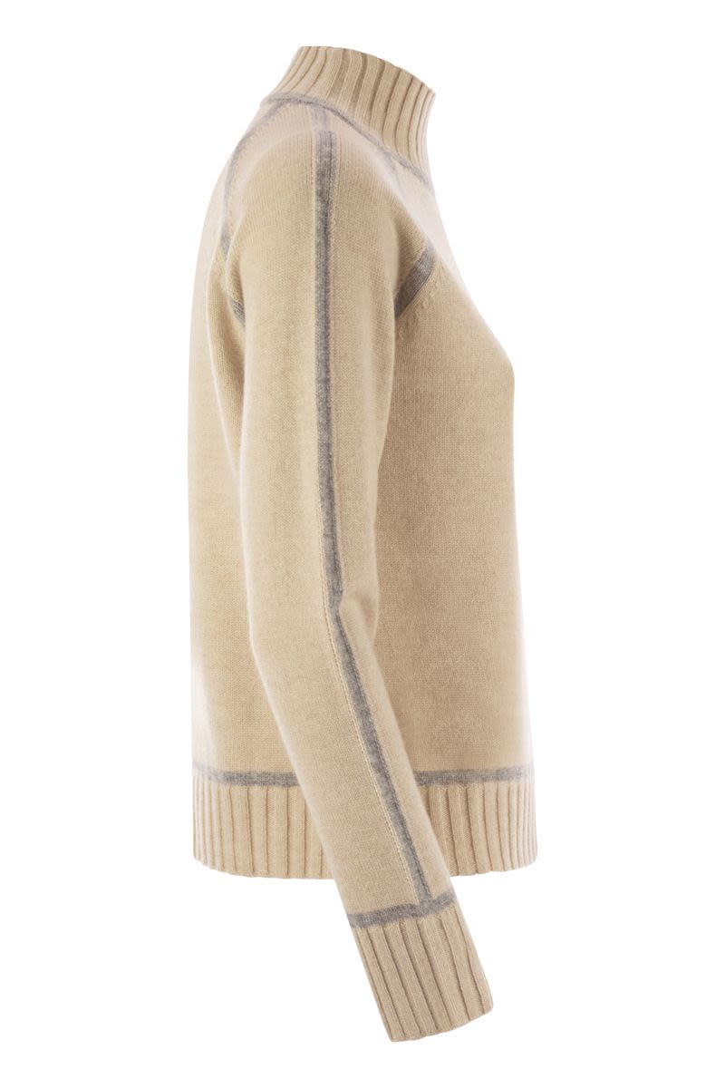 MAX MARA Wool and Cashmere Turtleneck Sweater