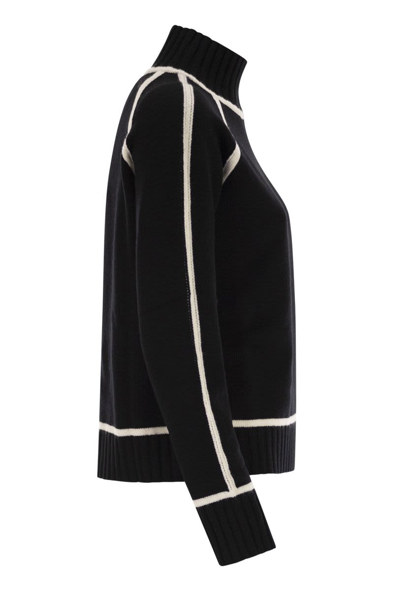 MAX MARA Wool and Cashmere Turtleneck Sweater