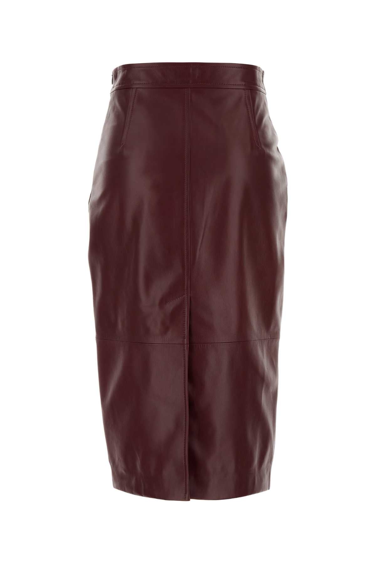 MAX MARA STUDIO Leather Taiga Skirt for Women - FW25