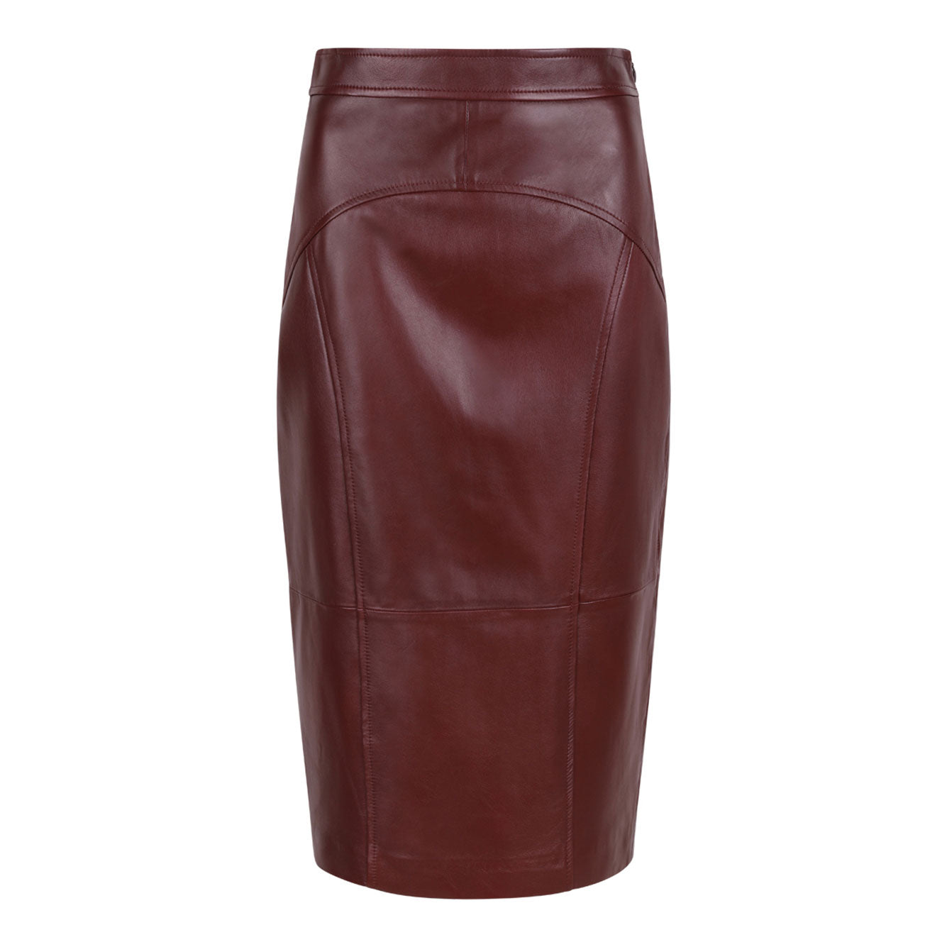 MAX MARA STUDIO 100% Leather Skirt