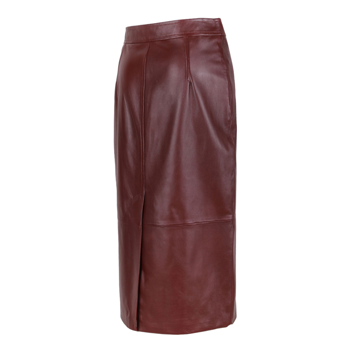 MAX MARA STUDIO 100% Leather Skirt
