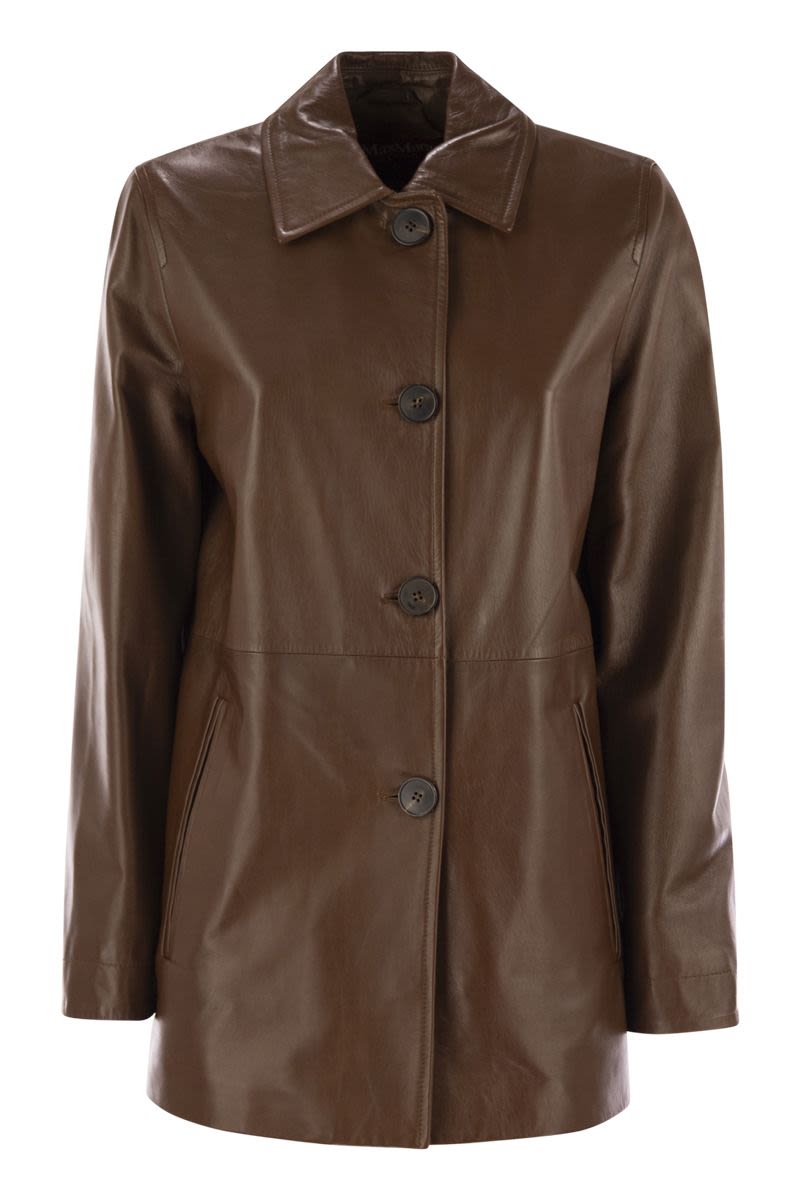 MAX MARA STUDIO Women's Mini Leather Jacket