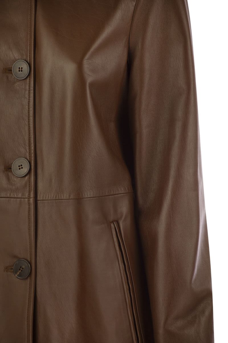 MAX MARA STUDIO Women's Mini Leather Jacket