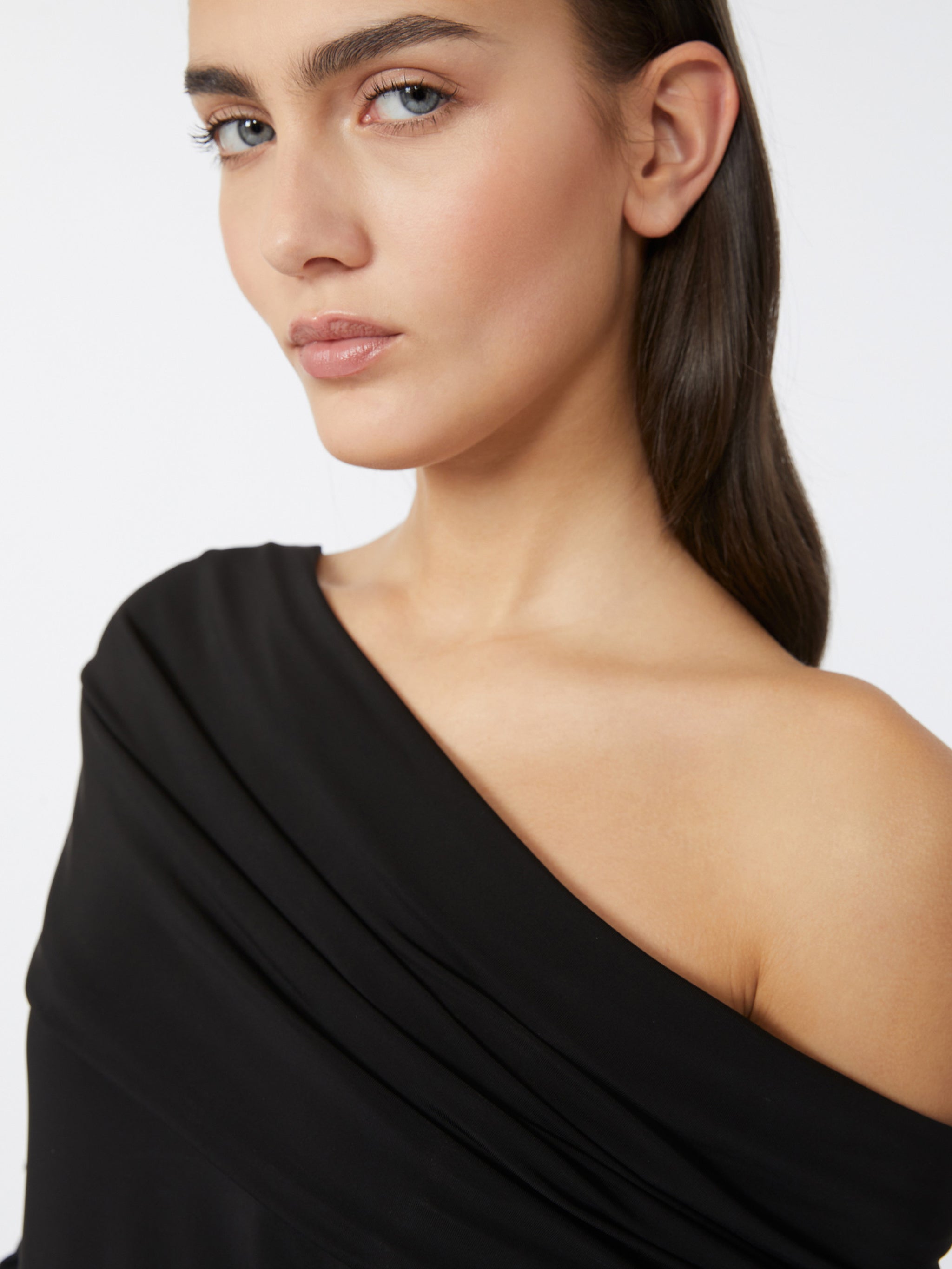 MAX MARA STUDIO Fitted T-Shirt Dress with Long Glove Sleeves - Size M