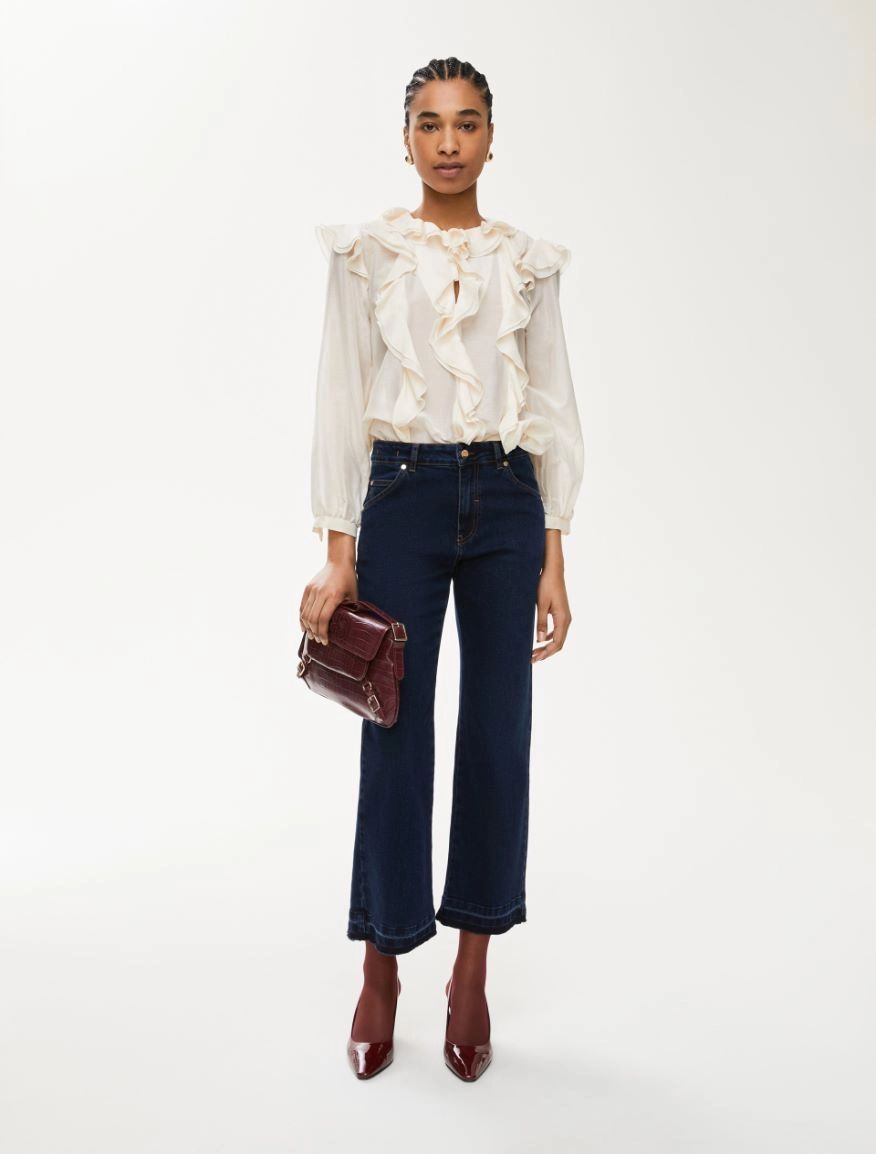 I BLUES Women’s Denim Trouser - Classic Fit