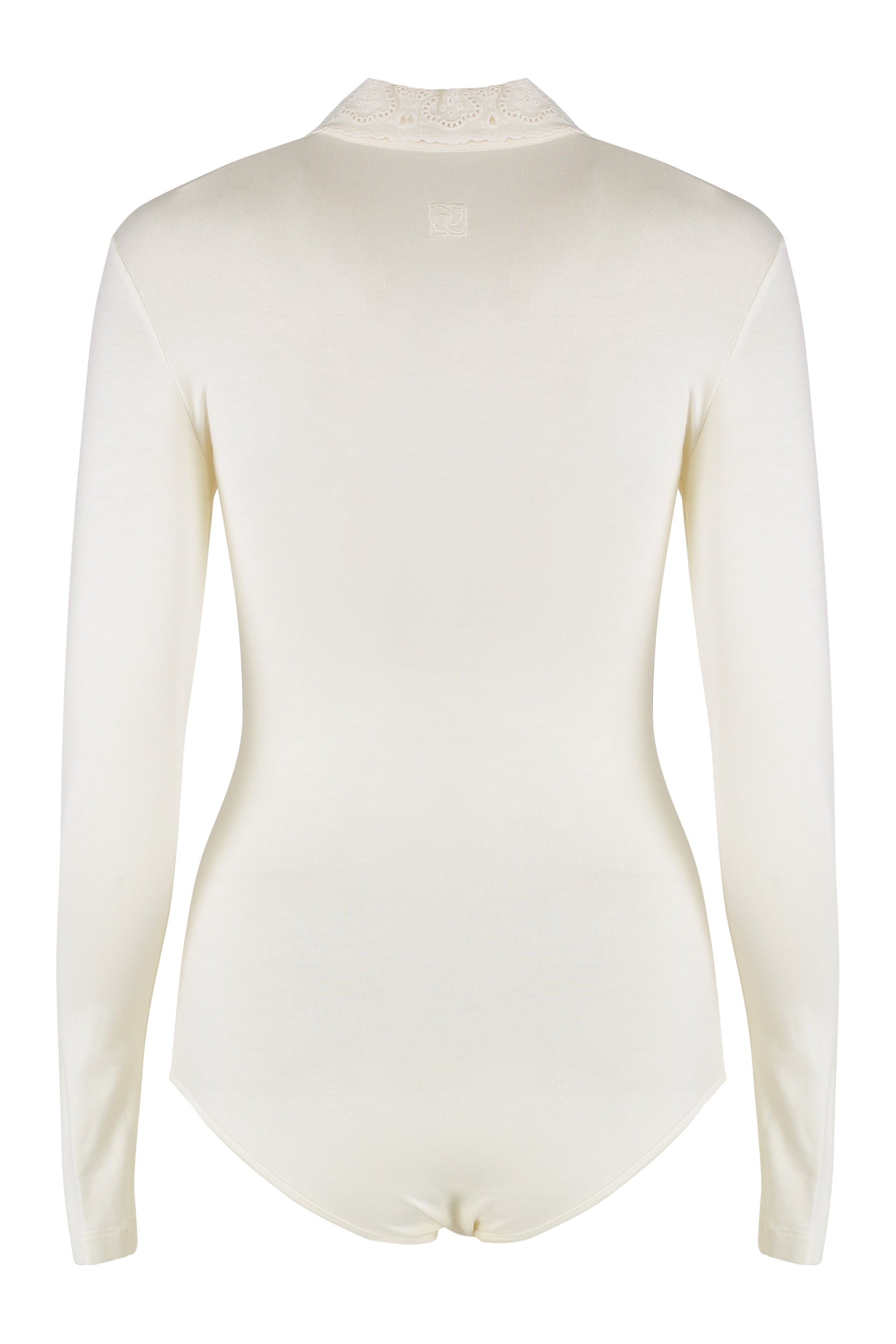 MAGDA BUTRYM Long-Sleeve Tricot Polo Bodysuit