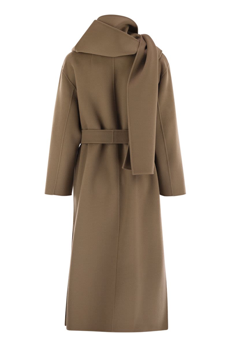 S MAX MARA Flared Cut Jacket with Matching Belt - Size 40