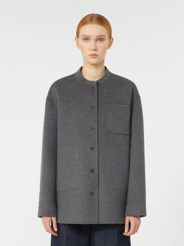 S MAX MARA Mini Wool Shirt Jacket