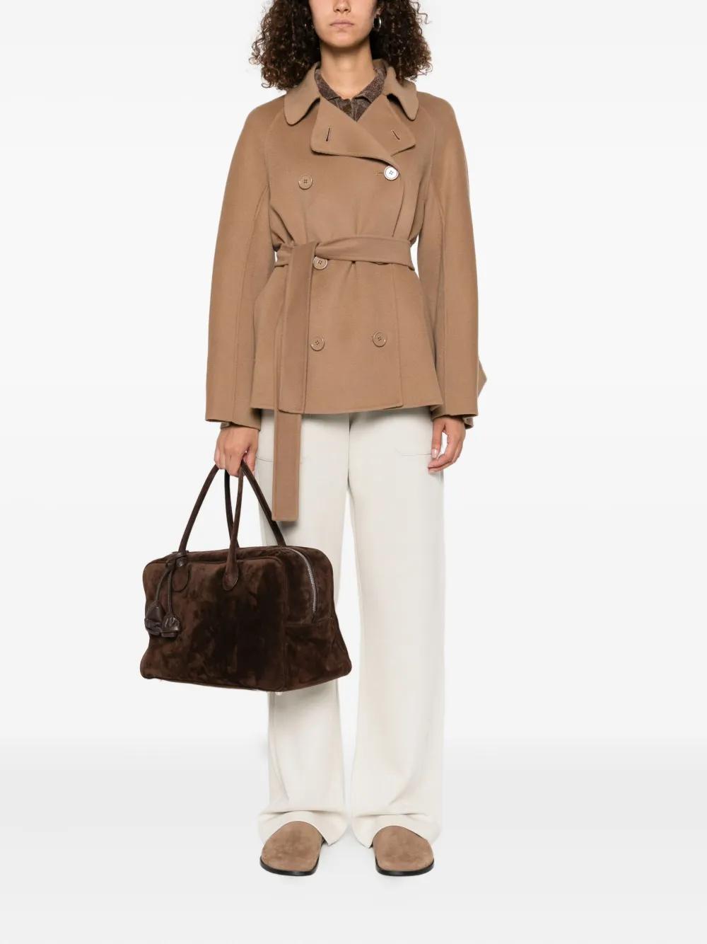 S MAX MARA Double-Breasted Belted Jacket for Women