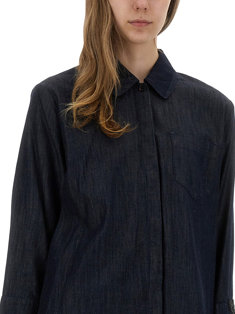 S MAX MARA Regular Fit Cotton Shirt - Size 40 IT