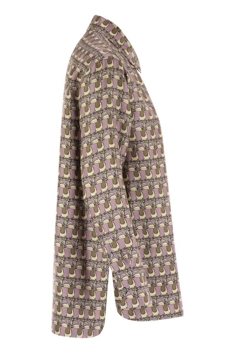 S MAX MARA Reversible Printed Silk Shirt - Women’s Oversized Style