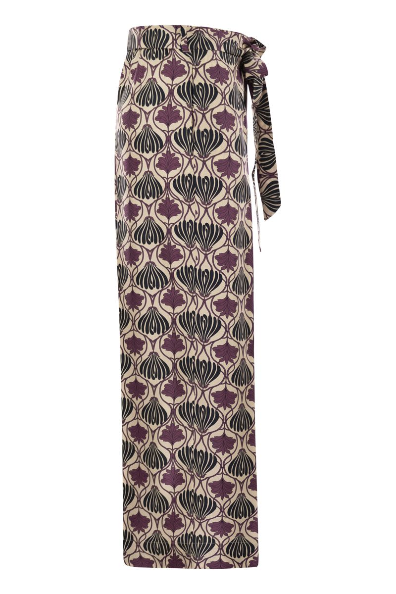 S MAX MARA Fluid Silk Trousers with Cropped Cut for Women