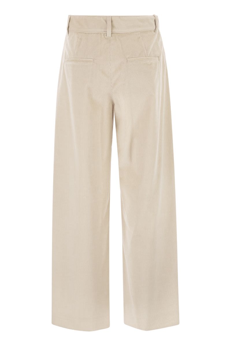 S MAX MARA Flared Corduroy Trousers for Women