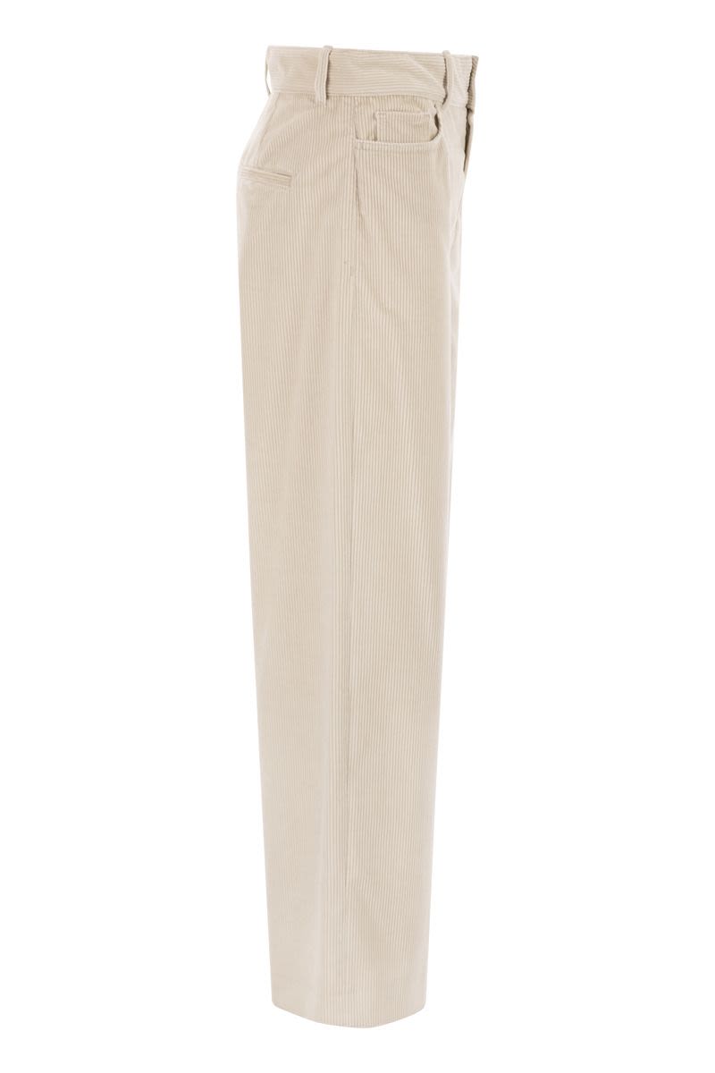 S MAX MARA Flared Corduroy Trousers for Women