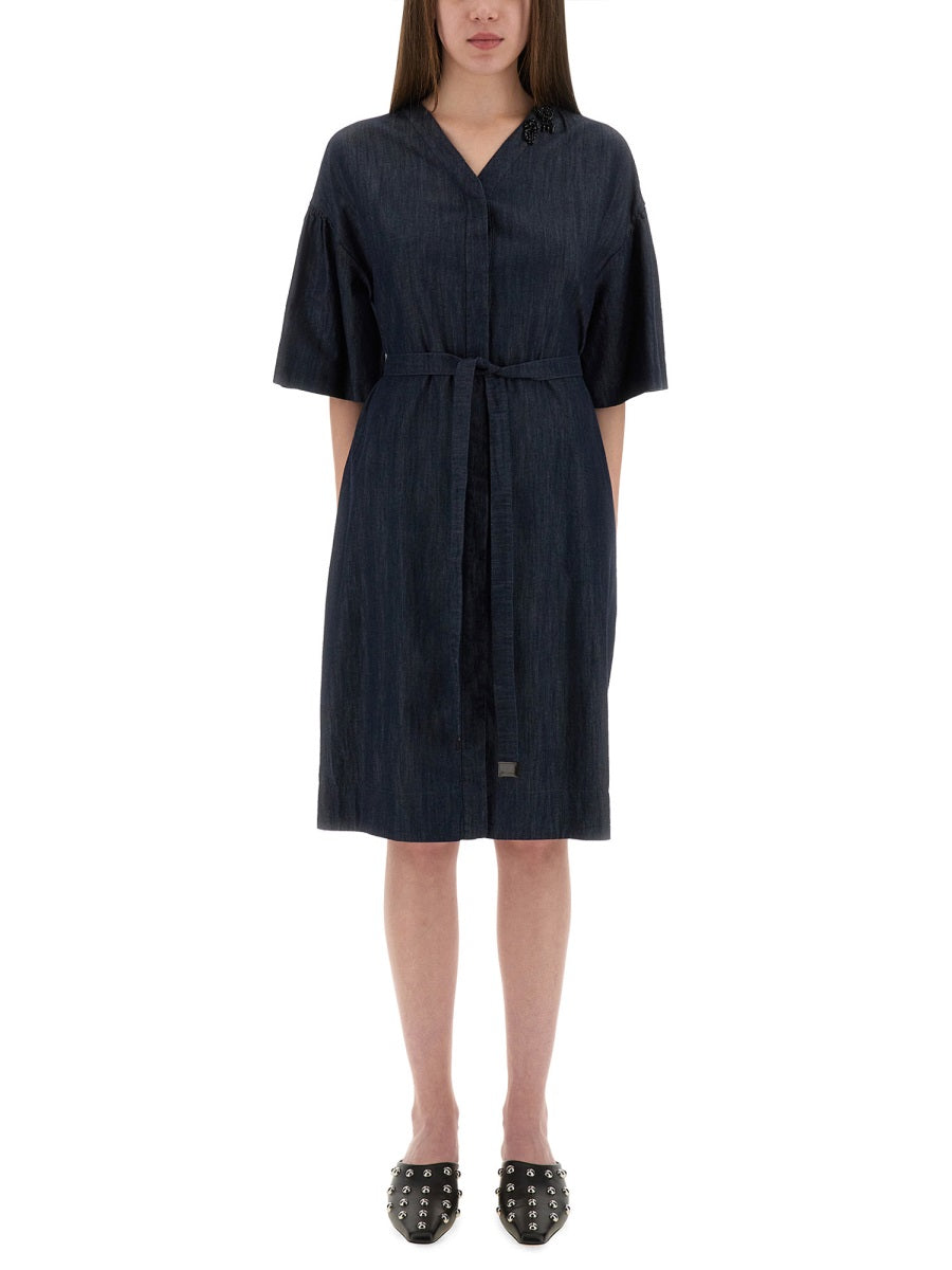 S MAX MARA Dania Mini Dress - Women's 100% Cotton