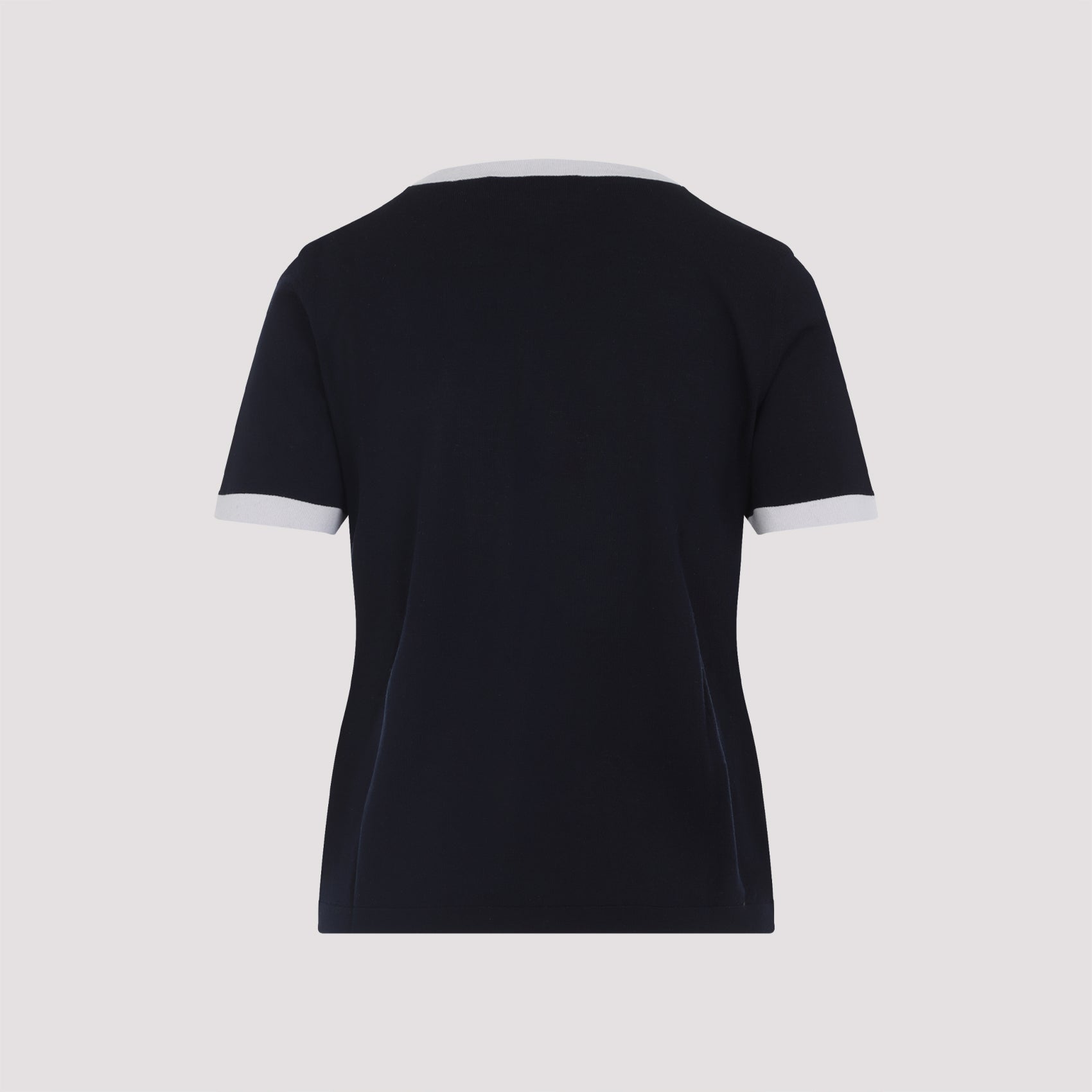 S MAX MARA Bicolor Knit T-Shirt