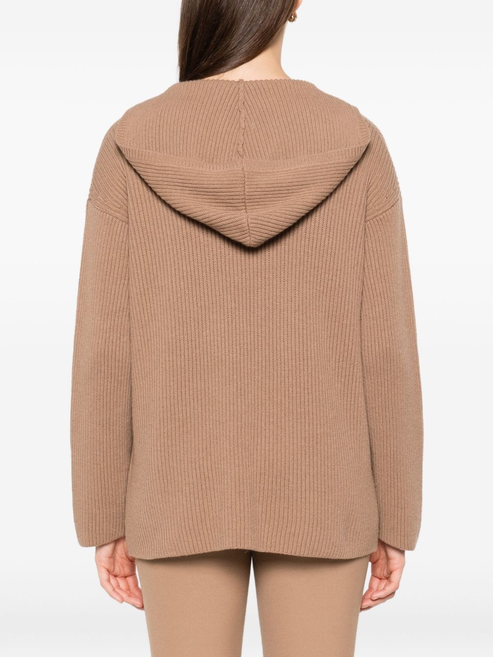 S MAX MARA A-Line Ribbed Wool Sweatshirt - Size M