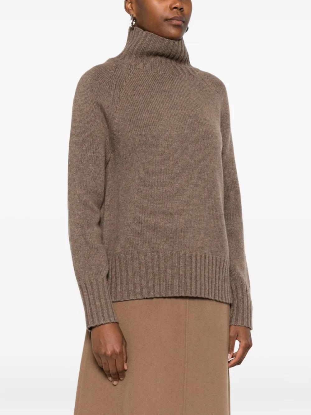 S MAX MARA Funnel Neck Raglan Sleeve Sweater
