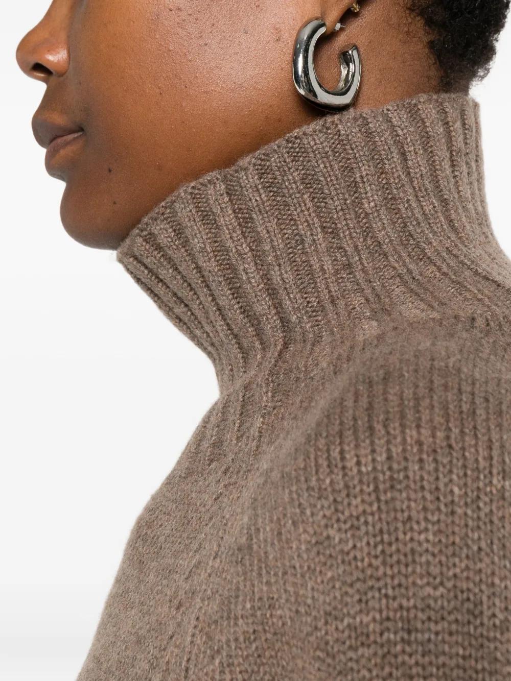 S MAX MARA Funnel Neck Raglan Sleeve Sweater