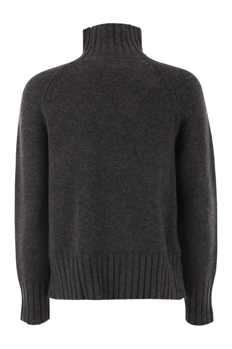 S MAX MARA Wool and Cashmere Turtleneck Sweater - FW25