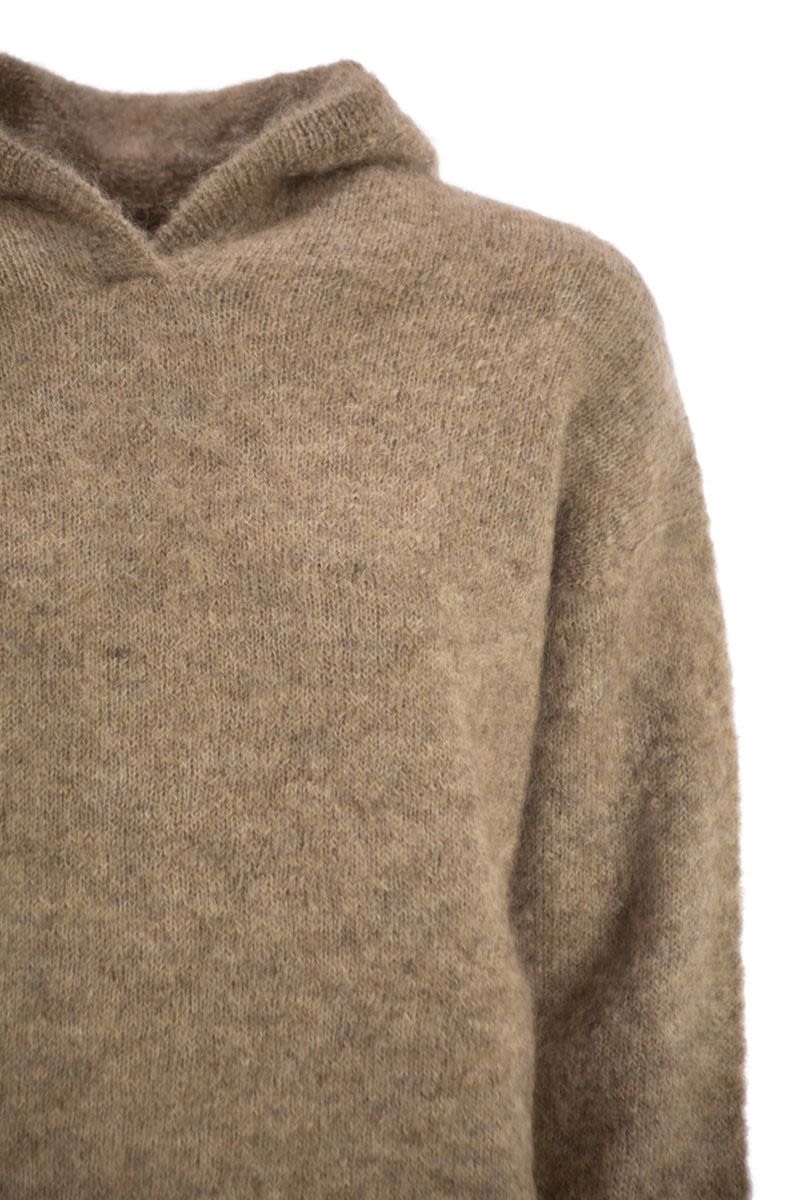 S MAX MARA Fixed Hood Sweater with Long Sleeves - Size S