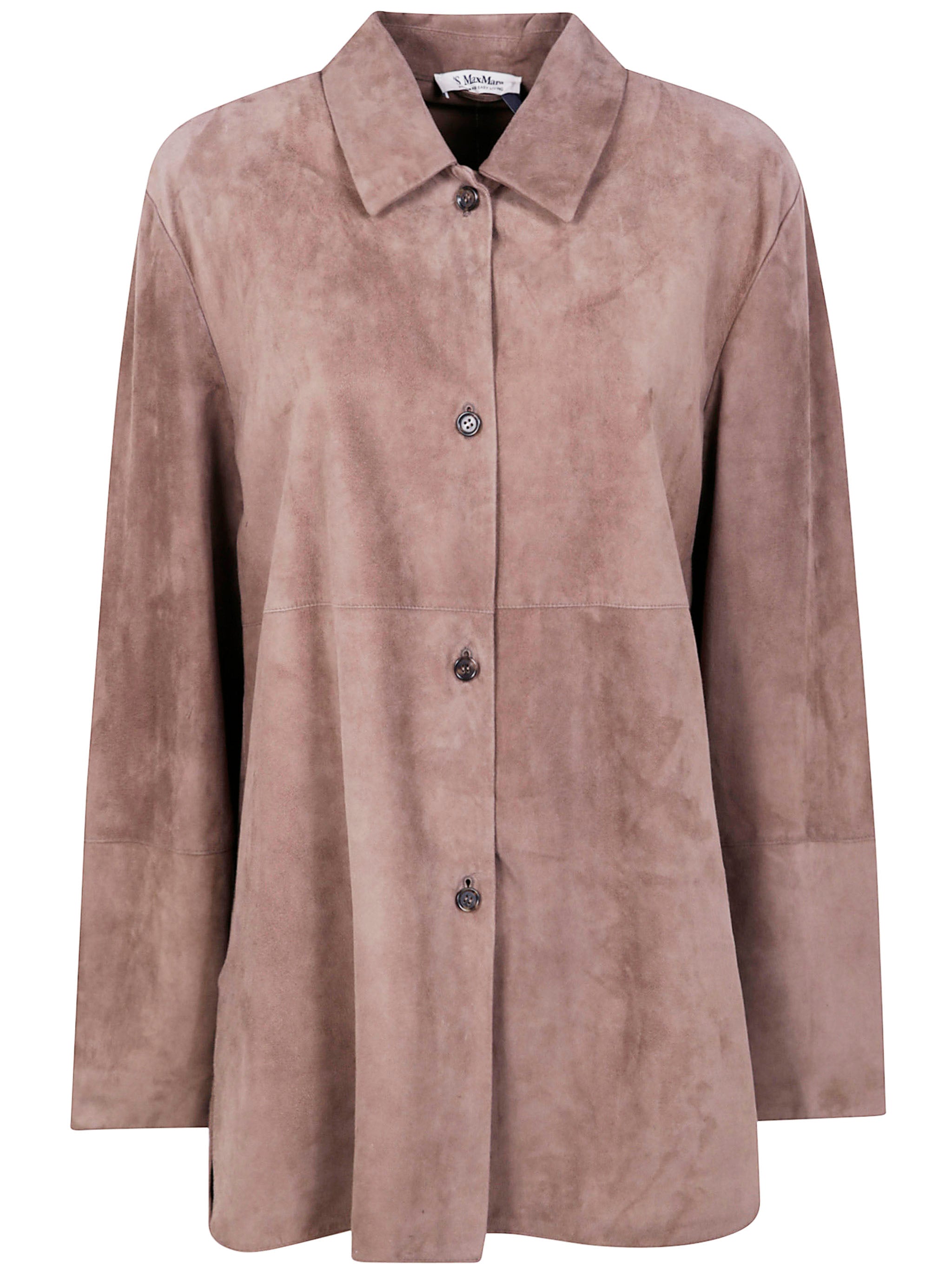 MAX MARA S Classic Suede Shirt for Women