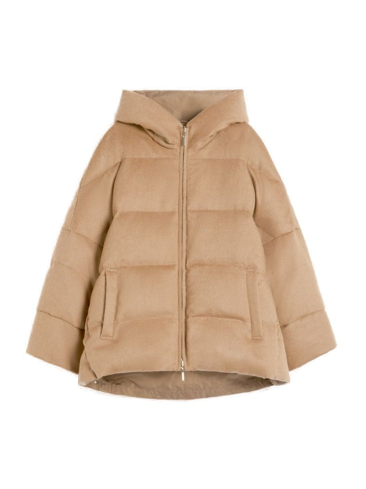 MAX MARA THE CUBE Reversible Down Jacket - Oversized Fit with Adjustable Drawstring Hem