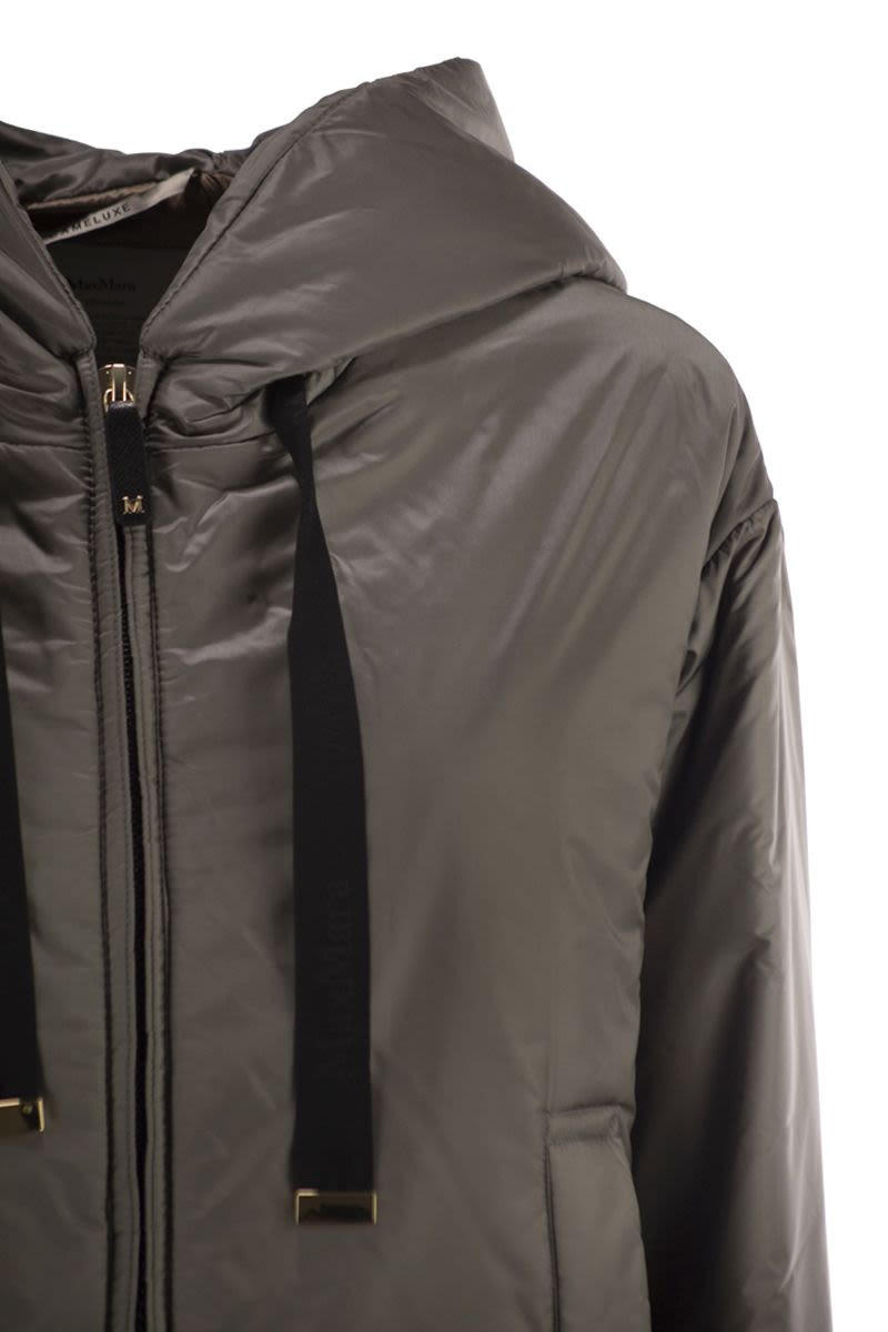 MAX MARA THE CUBE Padded Drip-Proof Canvas Jacket with Hood for Women