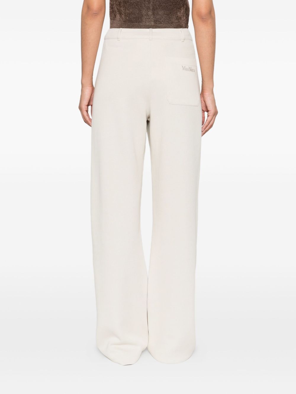 S MAX MARA Women's Straight Leg Trousers with Pocket Details