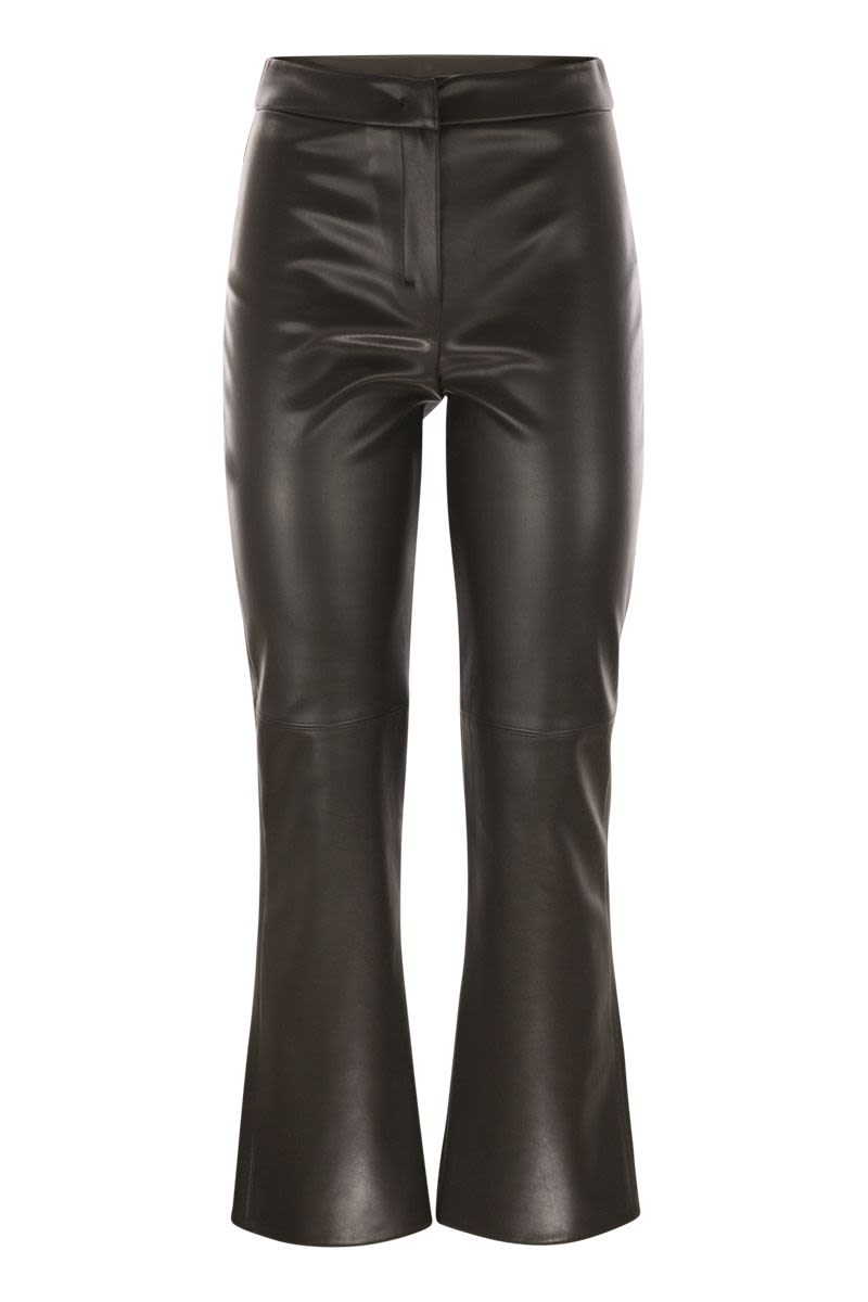 S MAX MARA Sleek Coated Fabric Ankle-Length Trousers