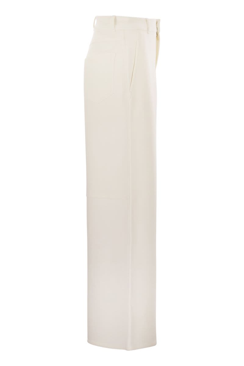 S MAX MARA High-Waisted Wide-Leg T-Shirt Trousers