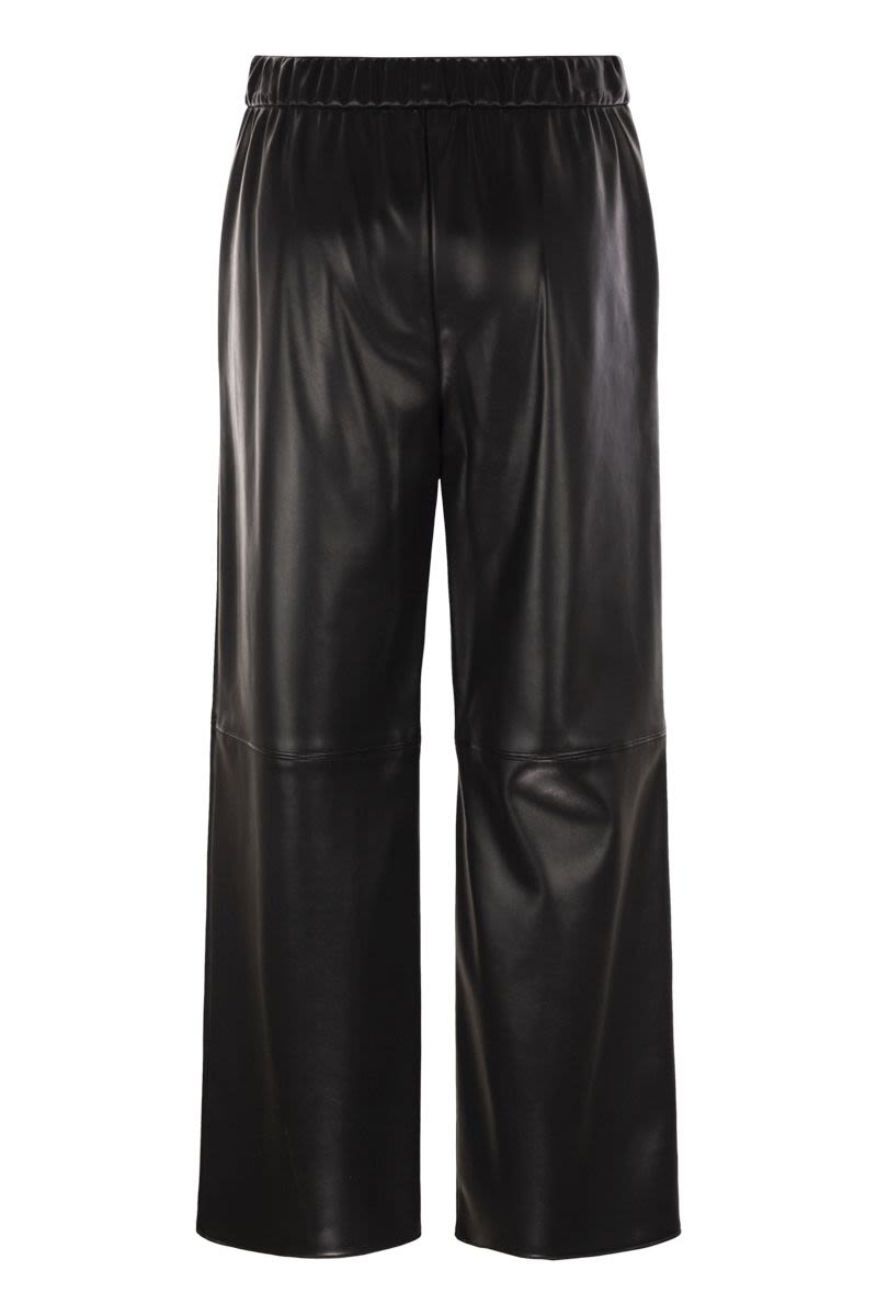 S MAX MARA Soft Coated Fabric Straight Leg Trousers for Women - Loose Fit