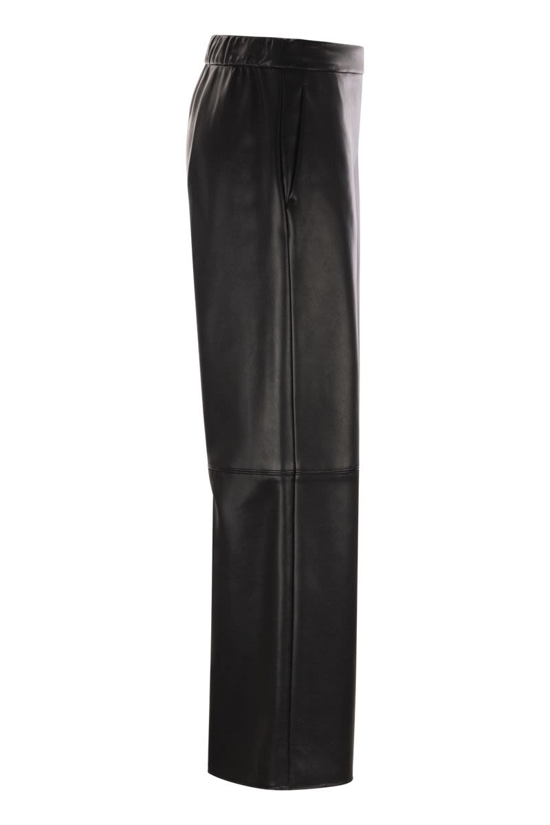 S MAX MARA Soft Coated Fabric Straight Leg Trousers for Women - Loose Fit