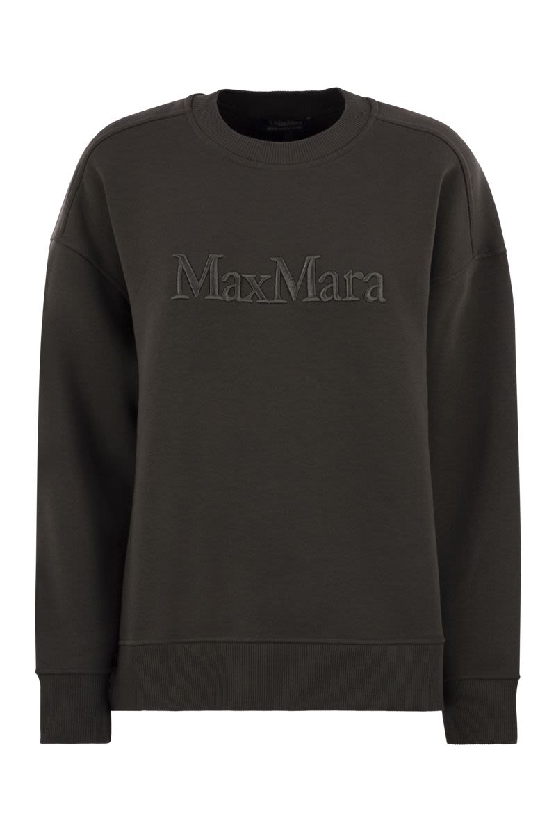 S MAX MARA Brushed Cotton Logo Sweatshirt
