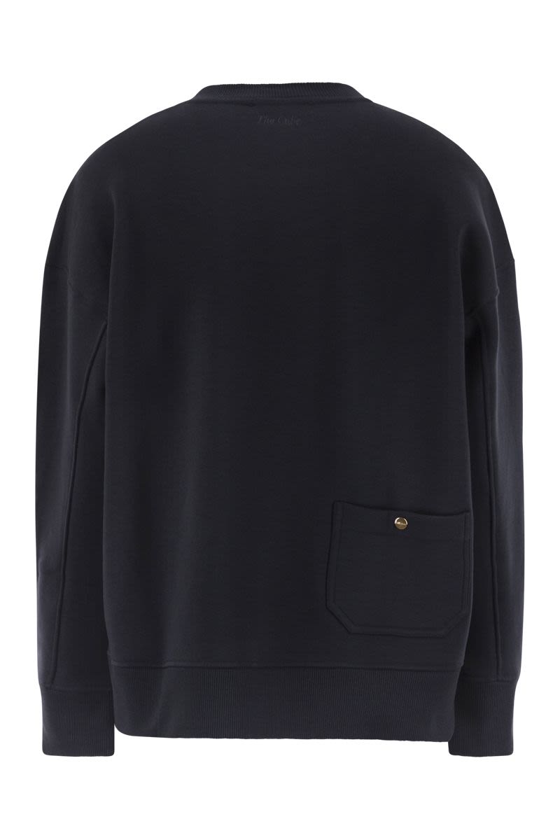 S MAX MARA Soft-Fit Brushed Cotton Logo Sweatshirt - Women