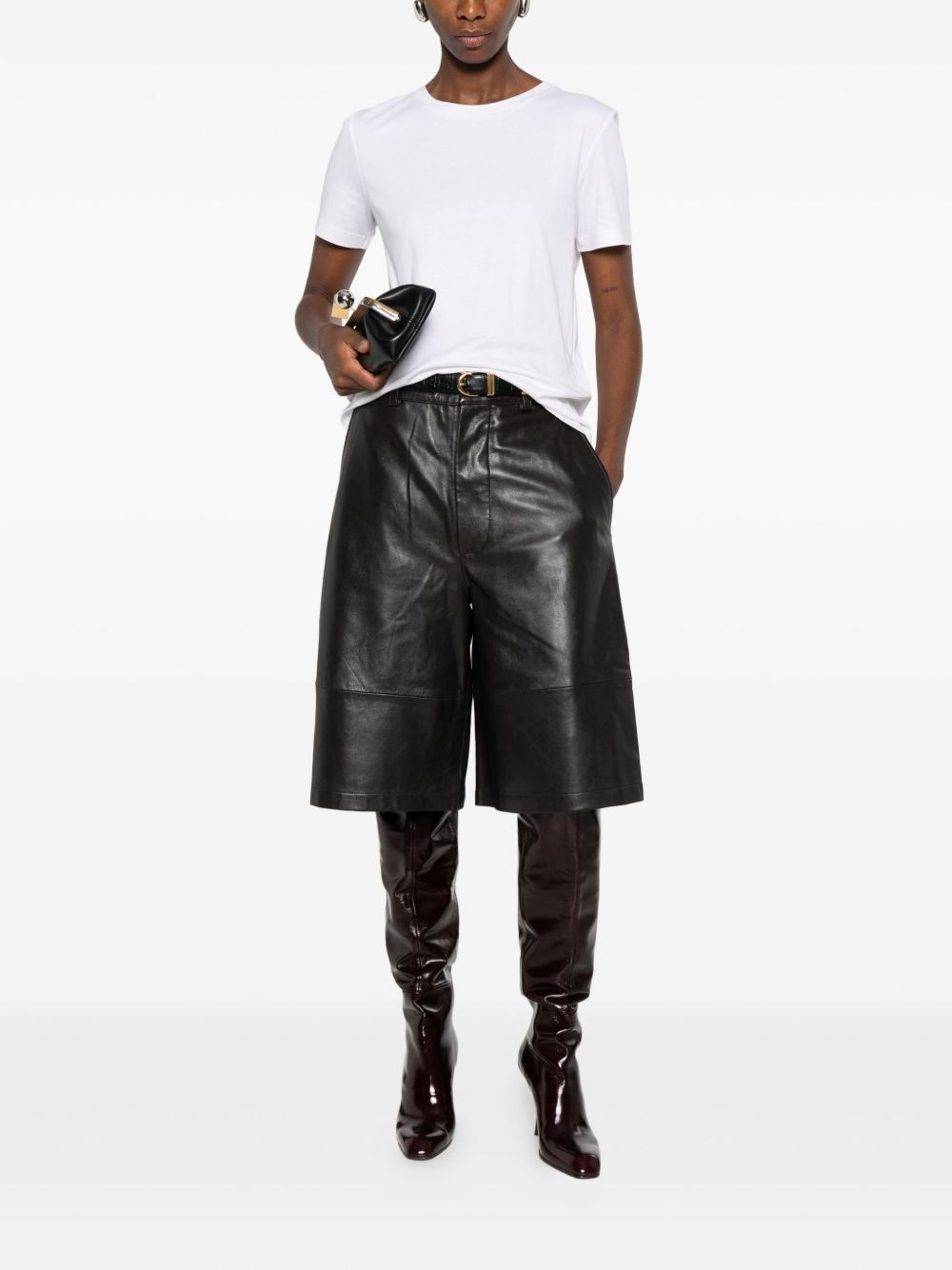 S MAX MARA Crew Neck Mini T-Shirt - Women's S