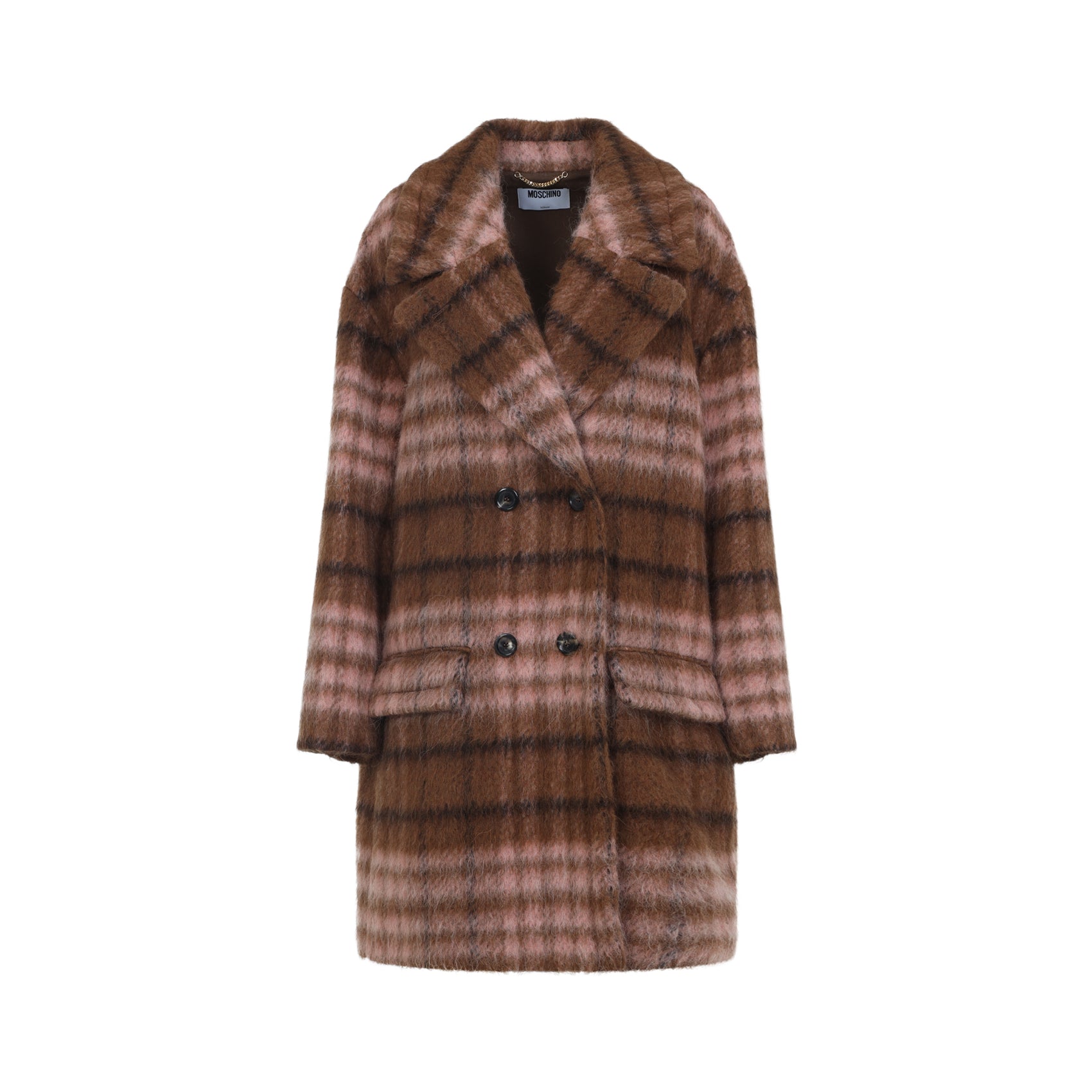 MOSCHINO COUTURE Elegant Check Jacket for Women - FW25 Collection