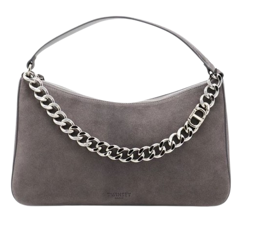 TWIN-SET Stylish Handbag with Chain Detail and Zip Fastening