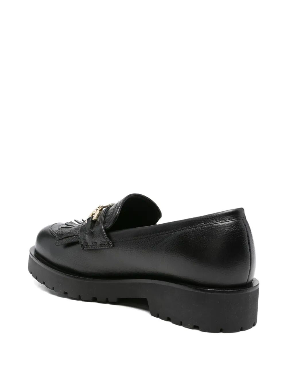 TWIN-SET Tassel Loafers with Logo Chain