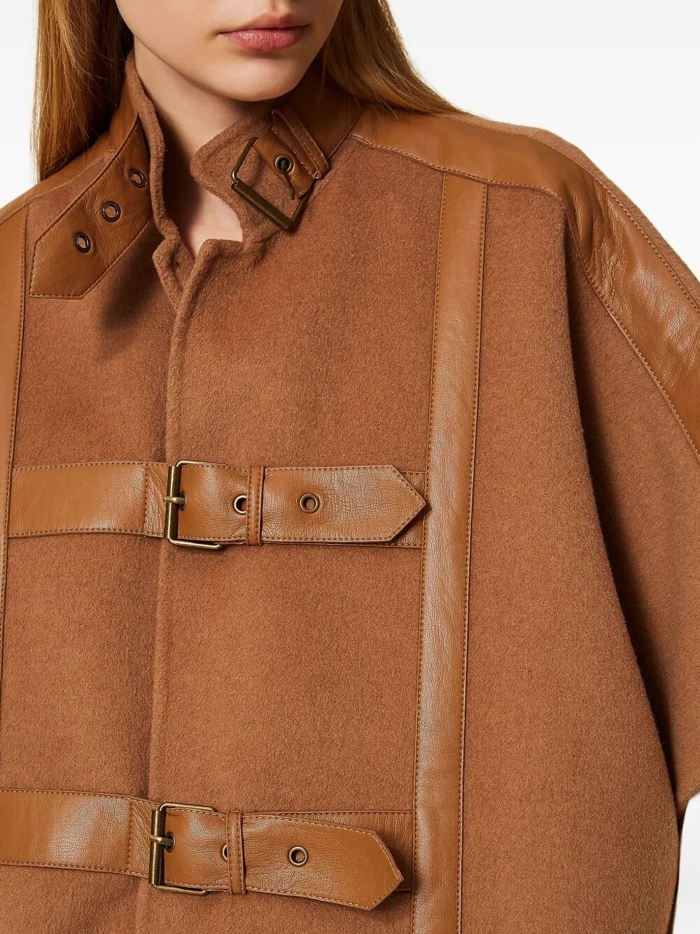 TWIN-SET Elegant Women's Mini Cape for FW25