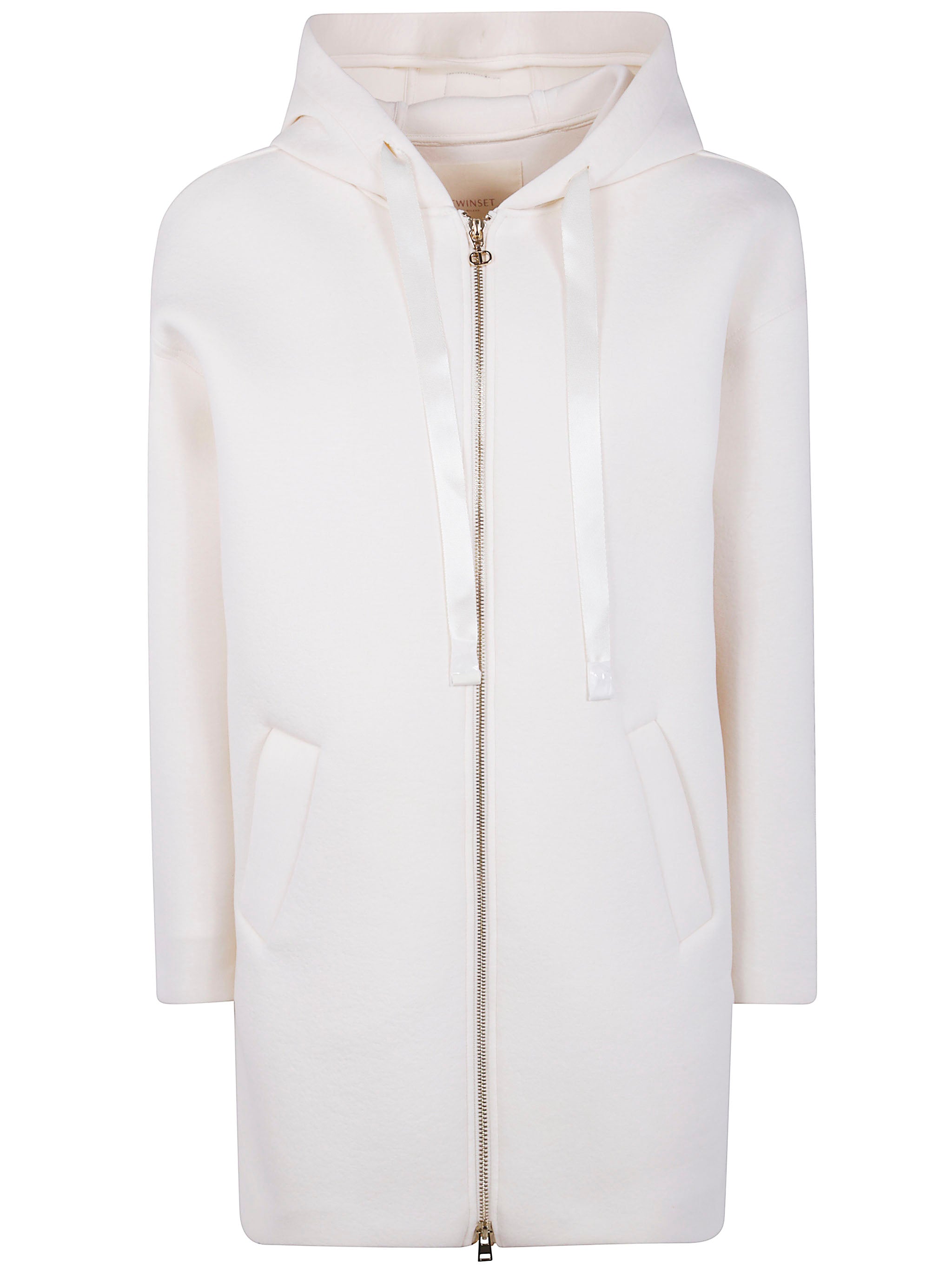 TWIN-SET Women's Luxe Zip-Up Jacket