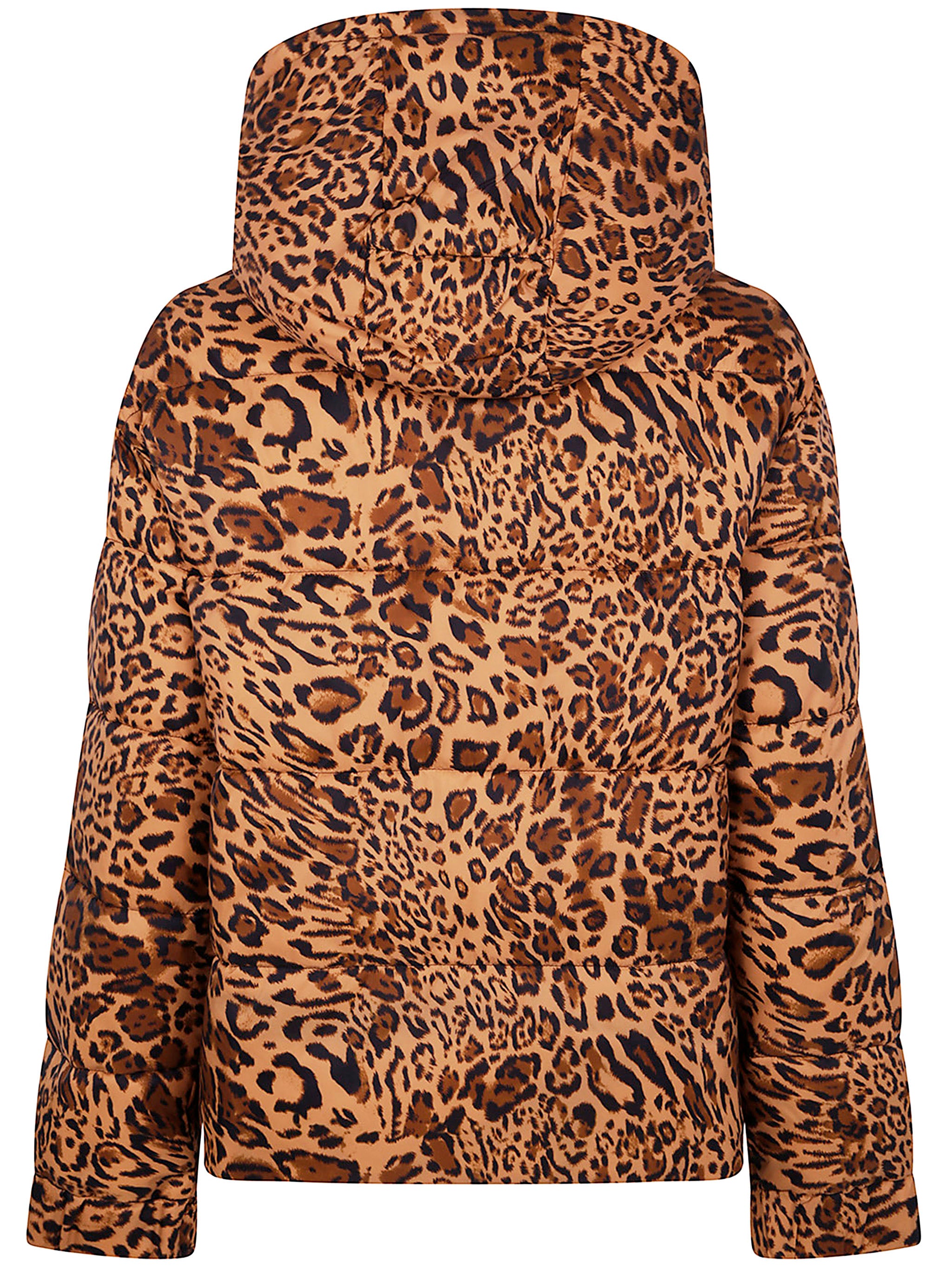TWIN-SET Women's Padded Hooded Anilalier Print Outerwear