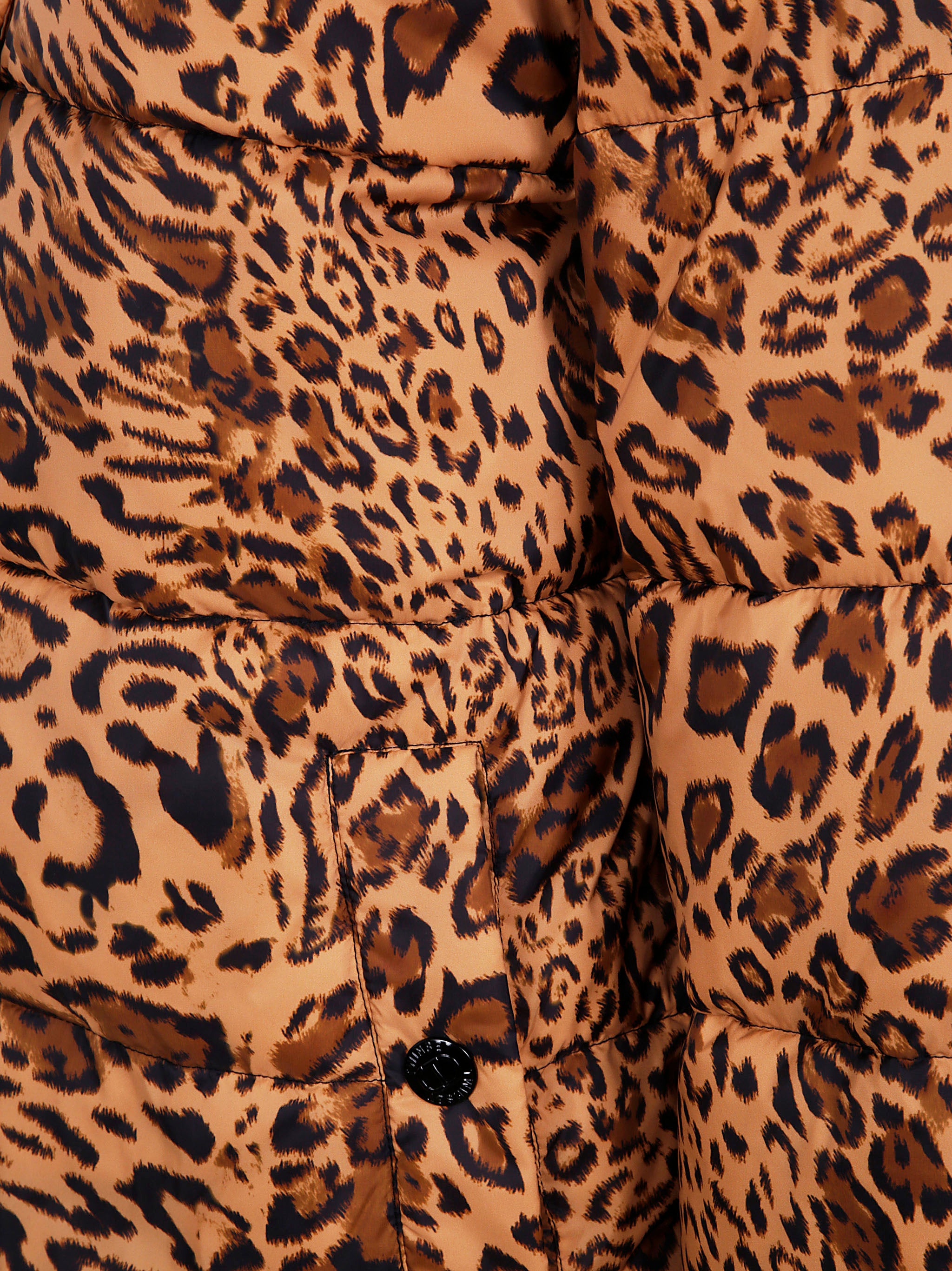 TWIN-SET Women's Padded Hooded Anilalier Print Outerwear